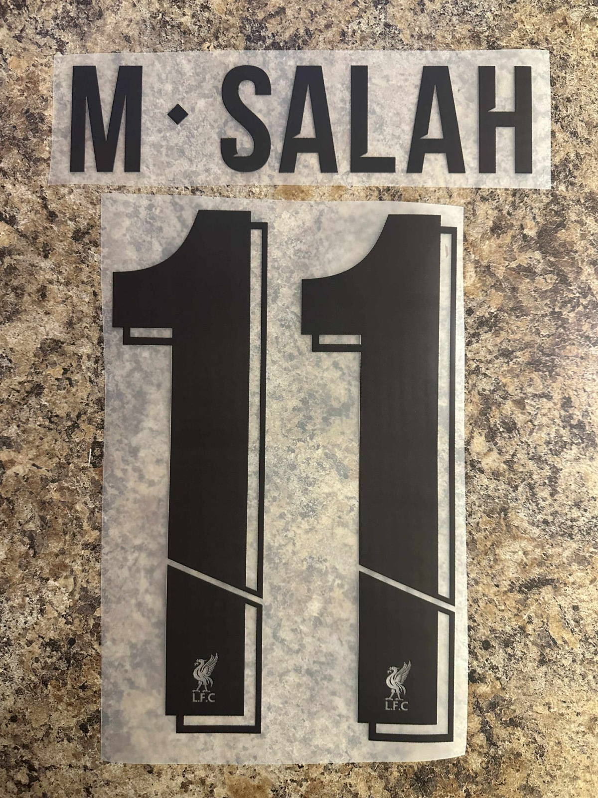 LIVERPOOL CUP 2019-2022 M SALAH NAMESET BLACK PLAYER SIZE
