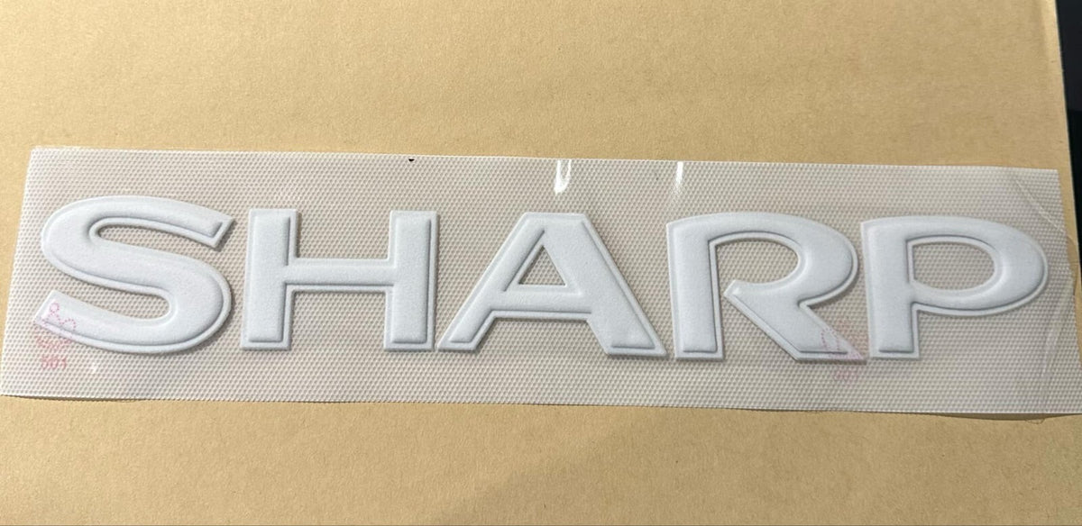 Manchester United SHARP Sponsor Patch White Flock 3D Repro for Shirt