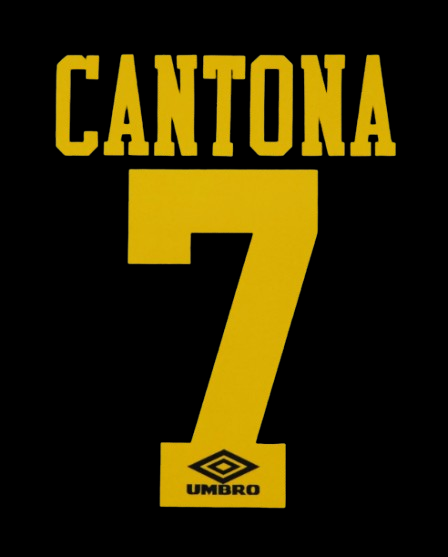 Cantona #7 1994-1995 Manchester United Felt Player Size Premier League Nameset