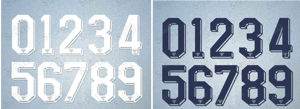 Custom Any Number Football Shirt 1980’s 90’s Hummel Soccer White Navy Spurs