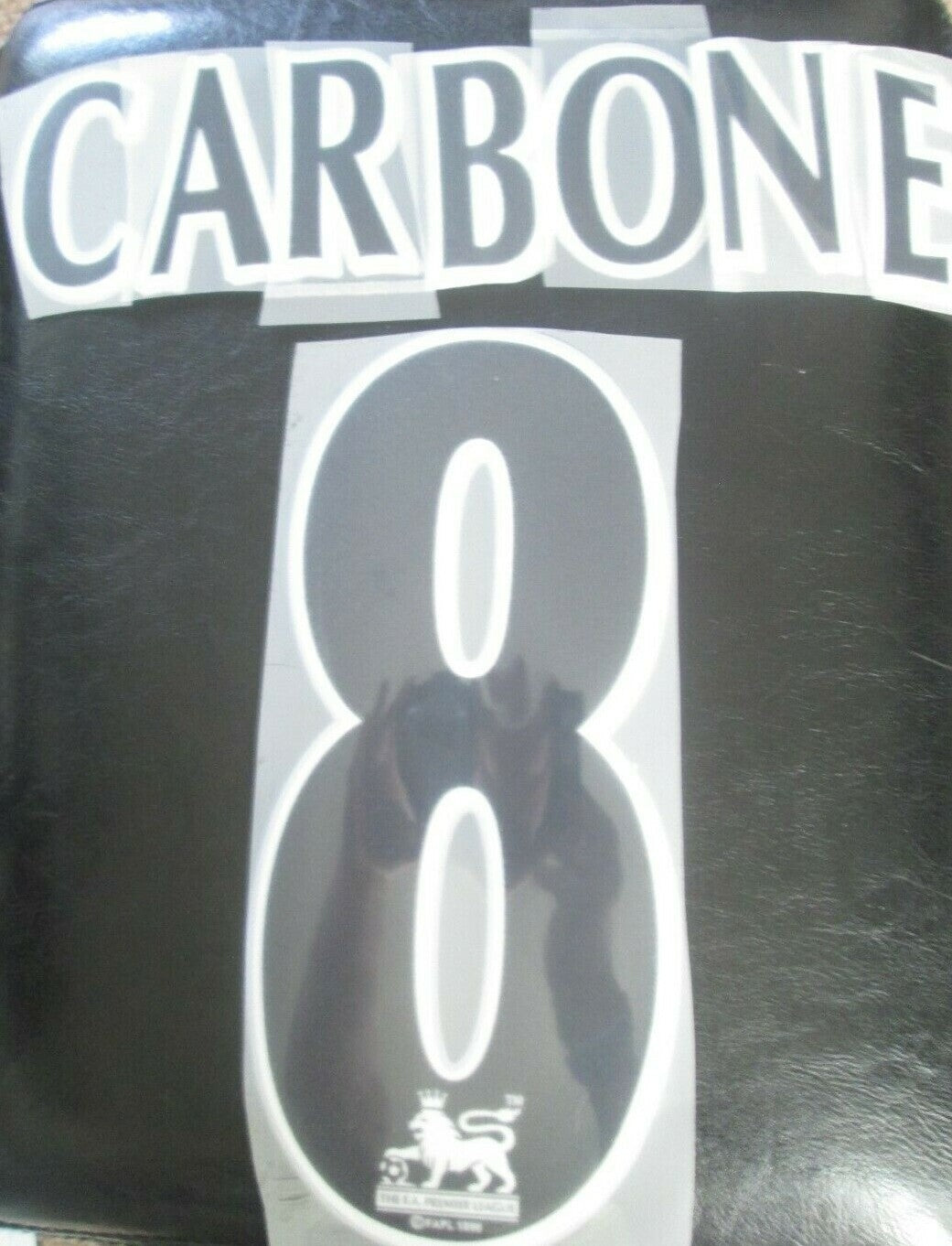 CARBONE #8 Sheffield Wednesday 1997-00 Player Size Premier League Black Nameset