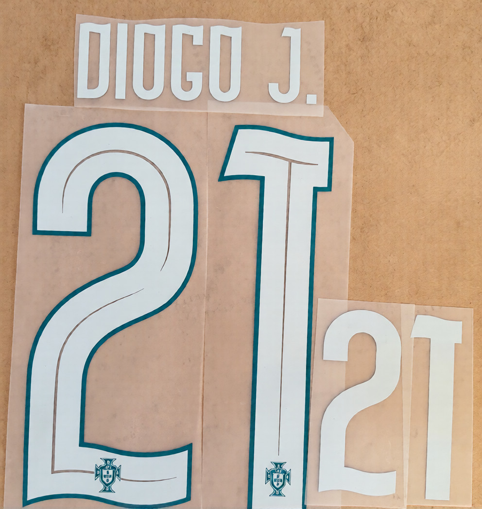 Diogo J #21 Portugal 2025-2026 Home Player Size Nameset Football