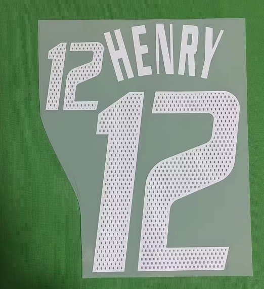 Henry #12 France 2002-04 Home Player Size Nameset UK stock Football
