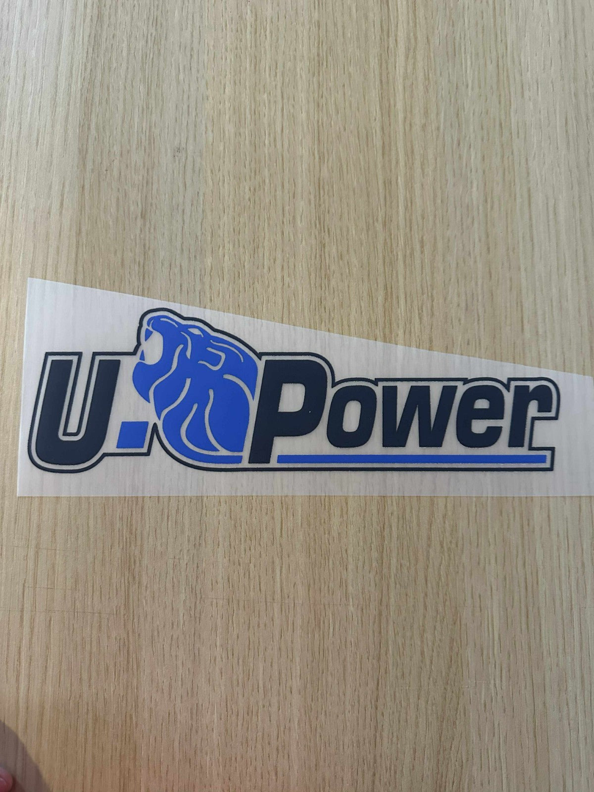 U Power Inter Milan 2025-26 Sponsor Patch black PLASTIC Repro for Football Shirt