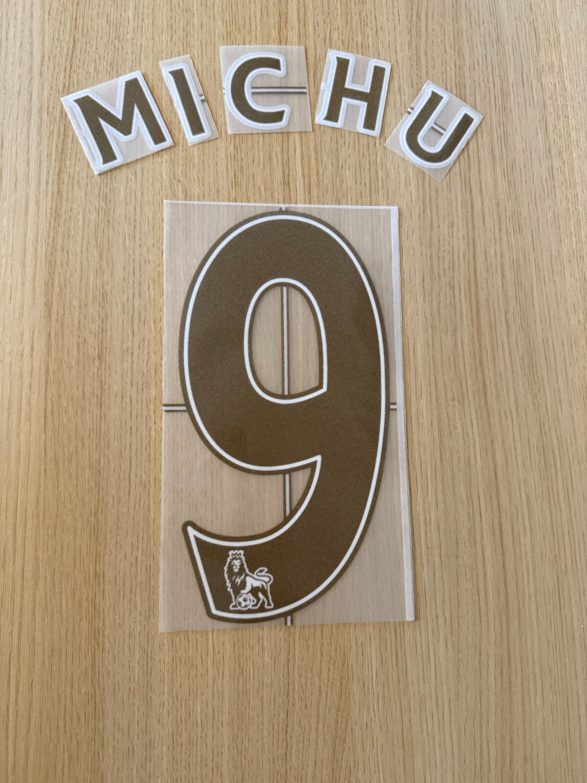 Michu #9 2008-2013 EPL Player Size Premier League gold Nameset UK STOCK Swansea