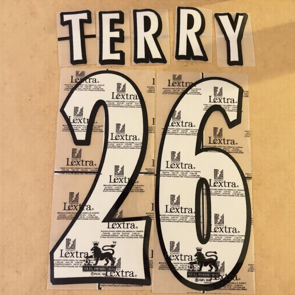 1997-2007 White Terry 26 Chelsea EPL Player Size Premier League Nameset