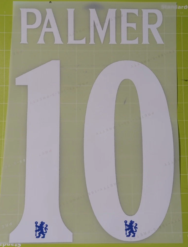 Number Cole Palmer 10 2025 Player Size Champions League White Nameset Chelsea