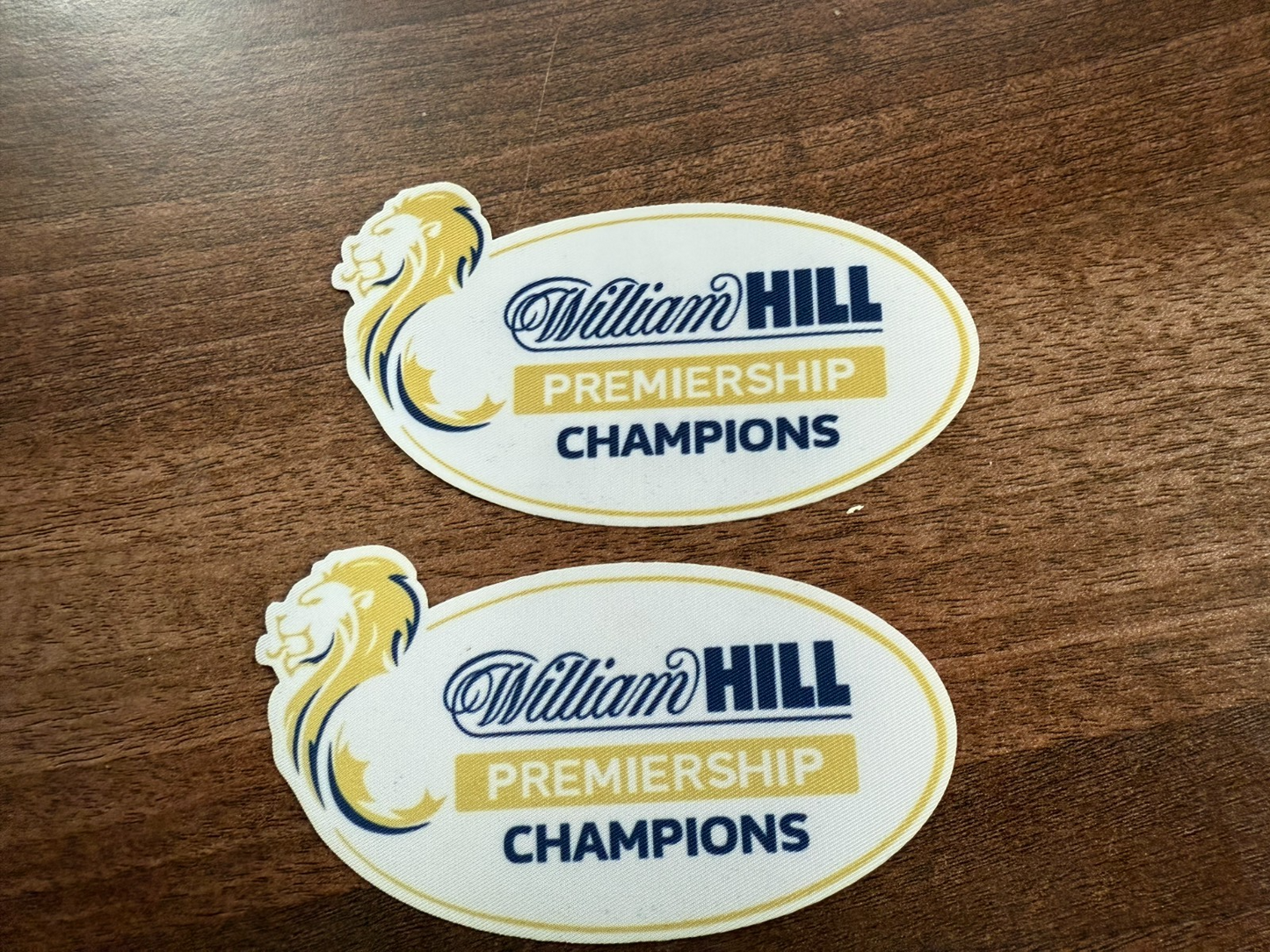 Spl Hill Scottish Premiership 2024-2025 player size Champions Heat Press badge