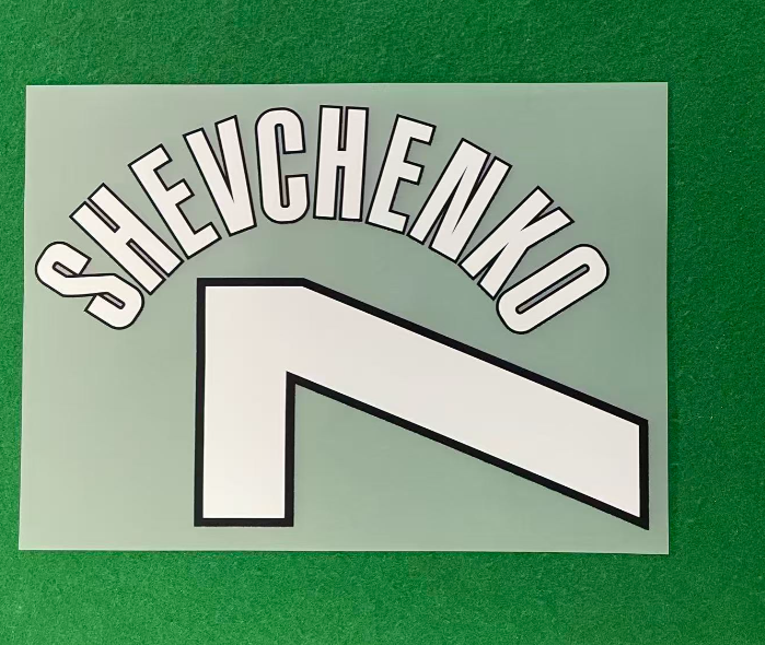 Shevchenko #7 1998-2000 Player Size AC Milan PLASTIC Home Nameset UK STOCK
