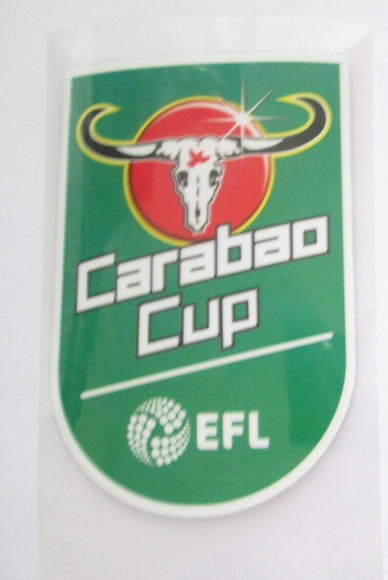 Carabao Felt Cup patch player size Iron On Heat Press 2022-2026 UK STOCK