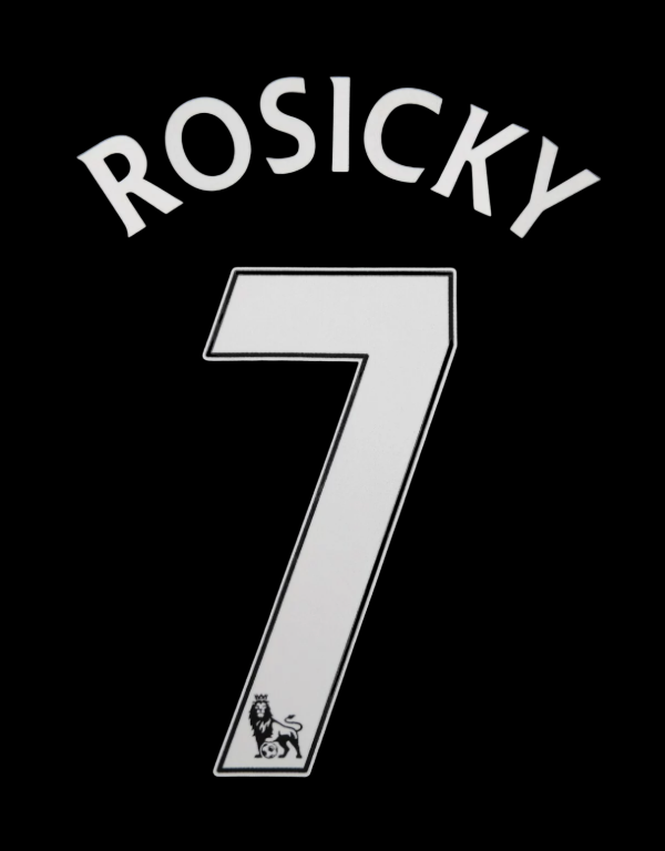 2007-2013 Rosicky Arsenal EPL NAME AND NUMBER SET, Home Away UK