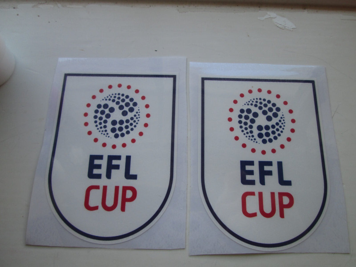2016-2018 EFL Cup League patch player size pair Plastic Manchester Southampton