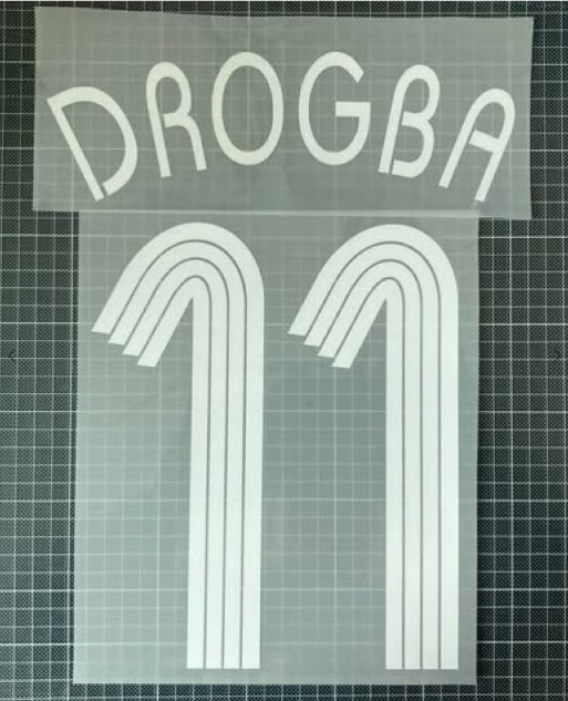 Drogba #11 Chelsea Player Size Champions 2006-2008 League white Nameset