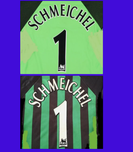 Schmeichel 1 1997-2000 Player Size Premier League Nameset UK STOCK Man u