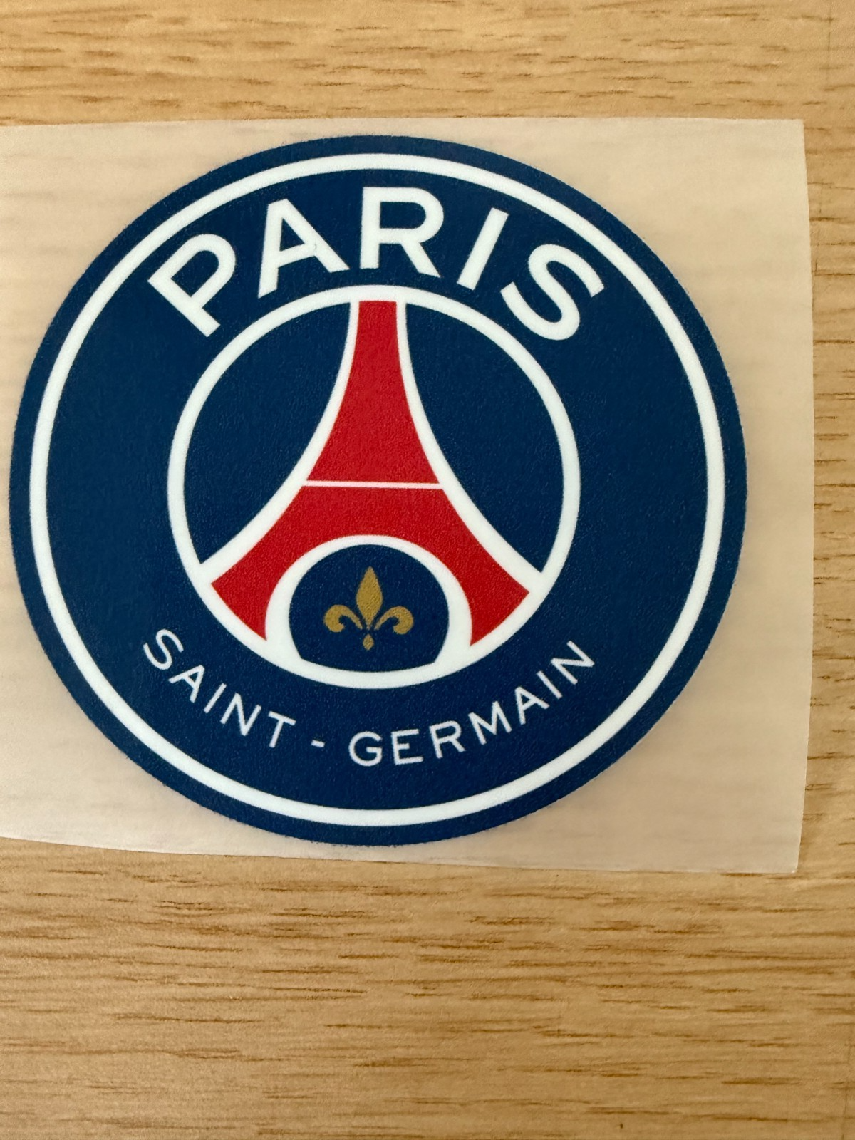 Paris St Germain PSG Football DTF Flat Iron On Patch Badge Approx Retro