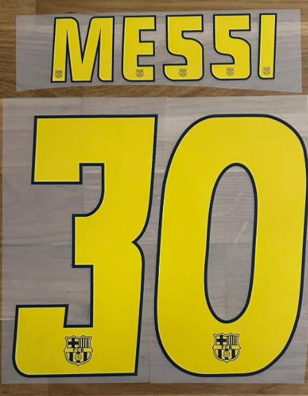 Messi 30 2004-2005 nameset player size football shirt Barcelona