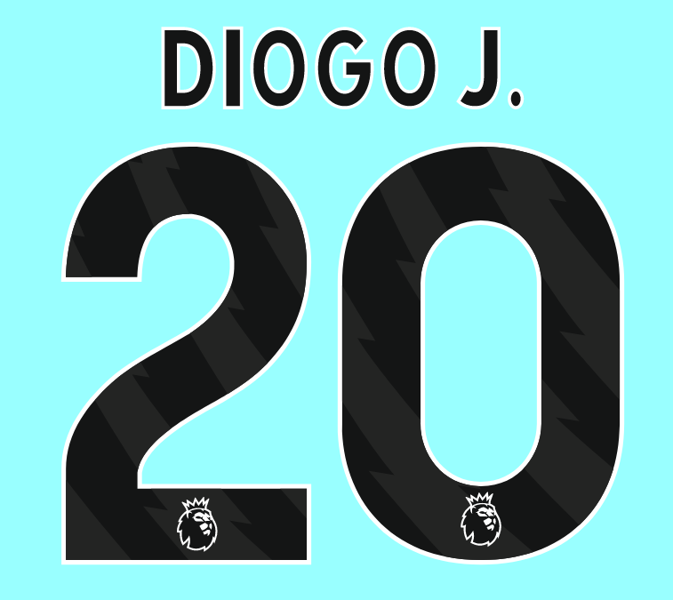 LIVERPOOL 2024-2026 DIOGO.J Jota 20 BLACK PLAYER SIZE