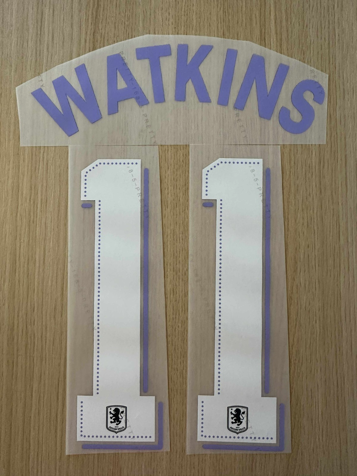 Watkins #11 Aston Villa 2025-2026 Away Player Size Nameset UK stock