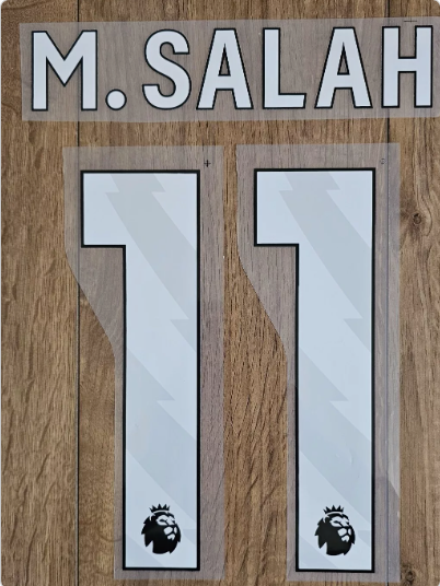 Number 11 M Salah 2023-2026 Player Size Premier League Red Nameset Liverpool