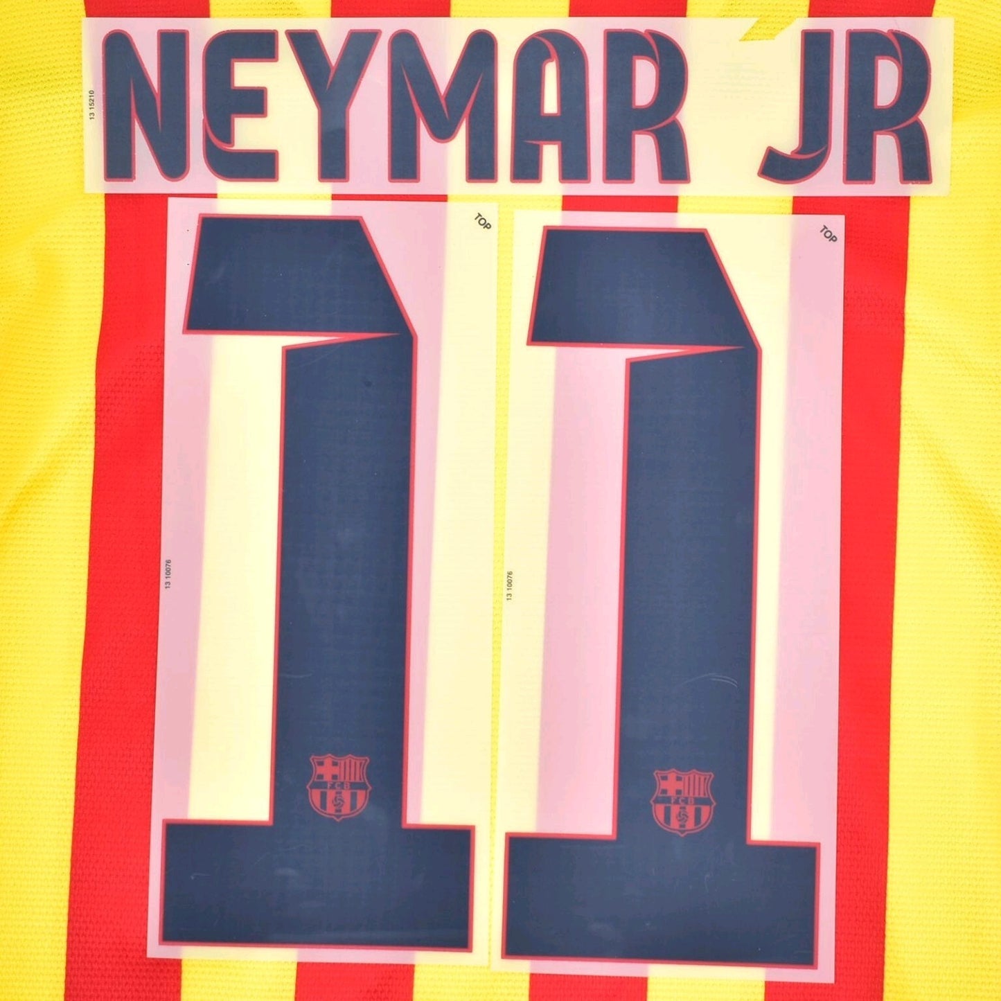 Neymar Jr 11 Barca 2013-2014 Away nameset player size football shirt