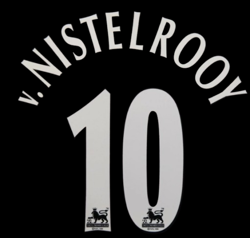 V.Nistelrooy Man United #10 1997-2006 EPL Player Size Premier League Nameset
