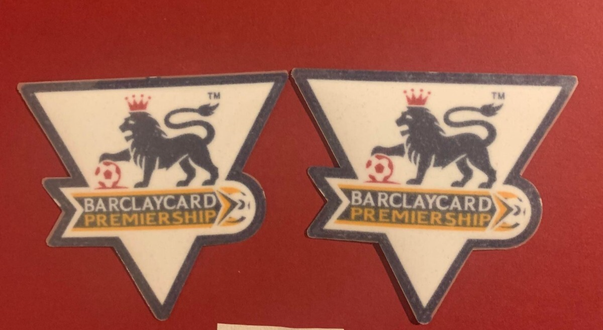 2003-2004 pair of premier league patch player size Iron On Heat Press badge