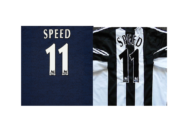SPEED #11 2004-2007 Newcastle Leeds Player Size Premier League Bolton Nameset