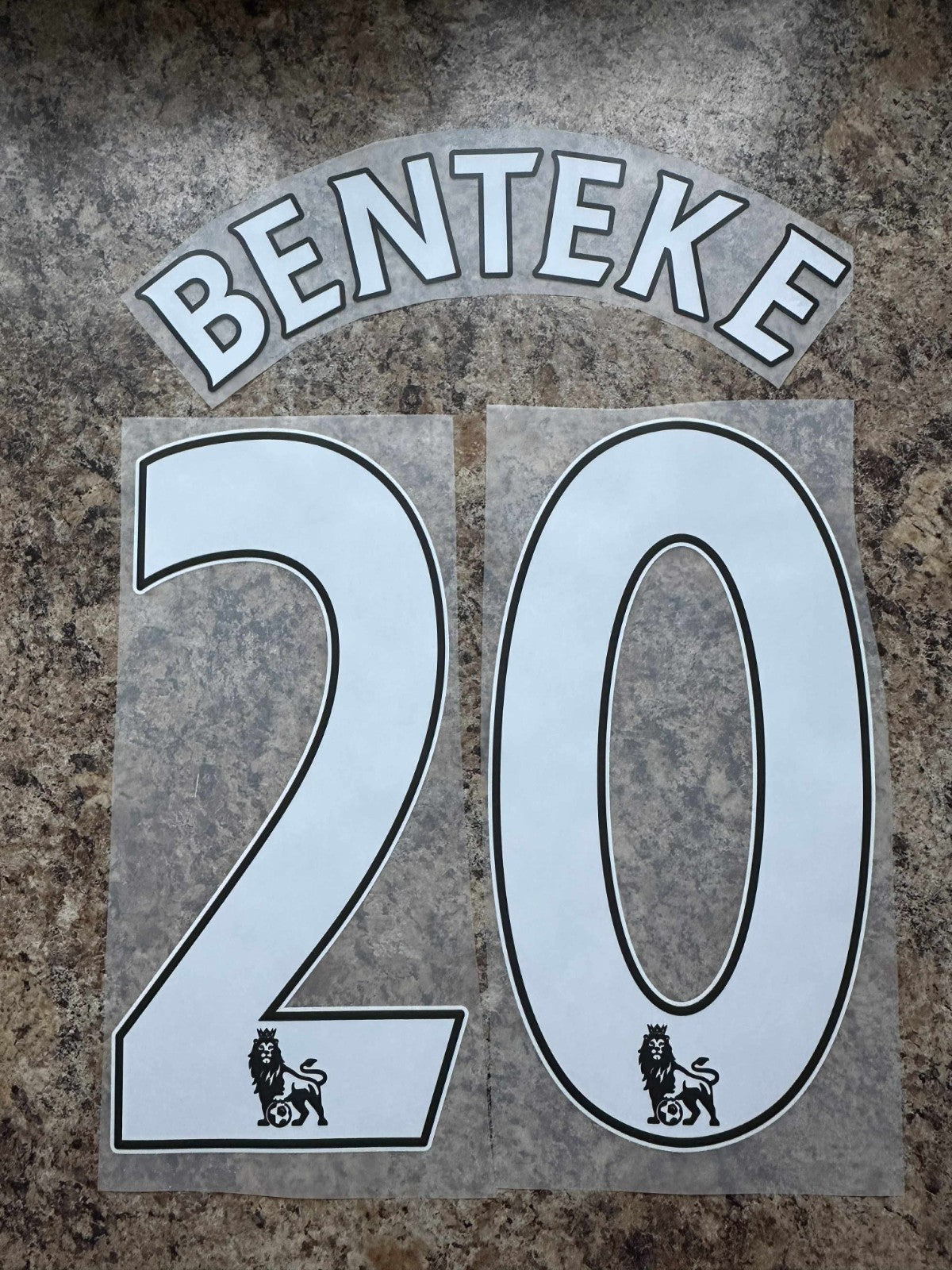 Crystal Palace Benteke #20 2013-2017 Home PLAYER SIZE EPL NAMESET