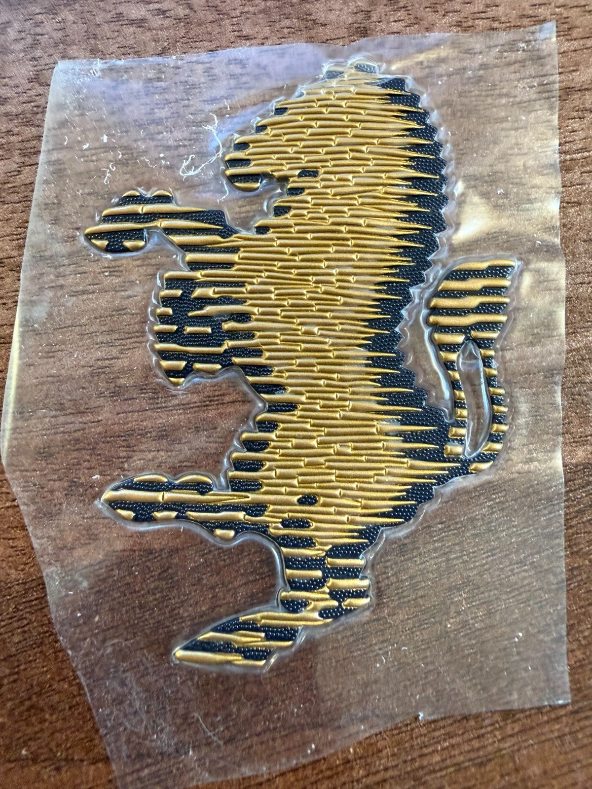 Serie A Juventus Gold Silicon Iron On Player Size Patch Badge