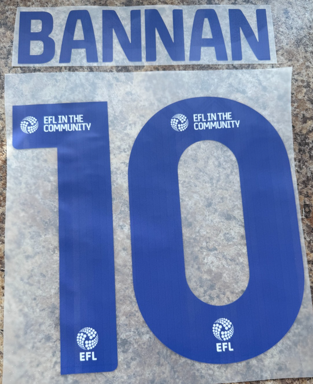 BANNAN 10 Player Size Championship 2024-2026 Nameset Sheffield Wednesday