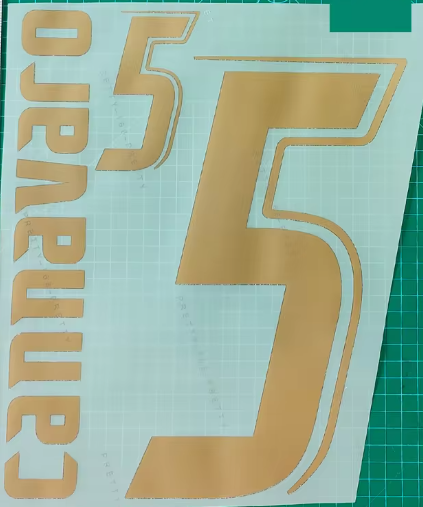 Cannavaro #5 World Cup 2006 Italy Home Player Size Nameset Football