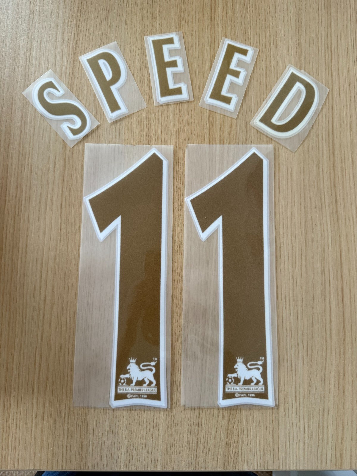 SPEED #11 2004-2007 Newcastle Bolton Player Size Premier League GOLD Nameset