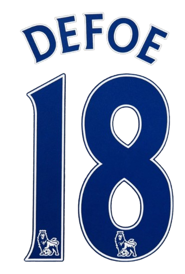 Defoe #18 2007-2013 Player Size Premier League Navy Nameset Spurs