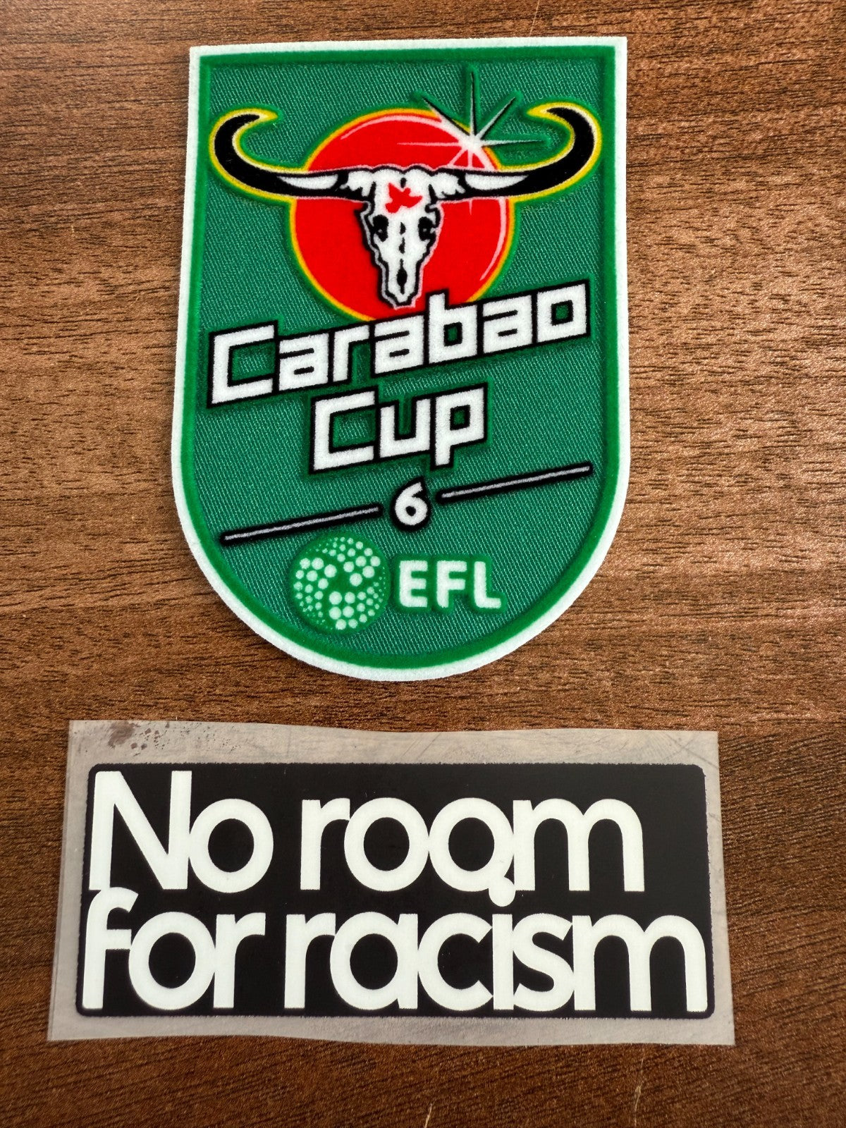 Carabao Felt Cup 6 winners patch player size Iron On Heat 2025 Manchester Utd
