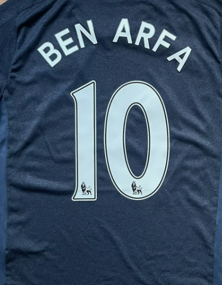 Ben Arfa 2007-2017 Flock Newcastle WHITE Name printing Nameset Number L Extra