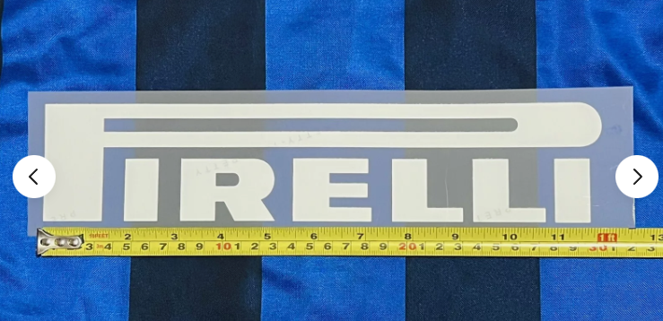 Pirelli Inter Milan Sponsor Patch White PLASTIC Repro Football Shirt Palmerias