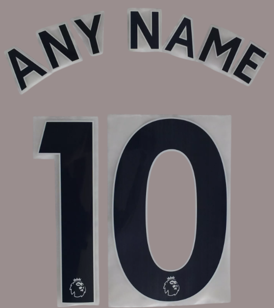 Any name Premier League Football Shirt 2017-23 nameset KIDS size plastic NAVY