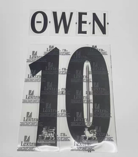 Owen #10 1997-2006 EPL Player Size Premier League black Nameset UK Liverpool