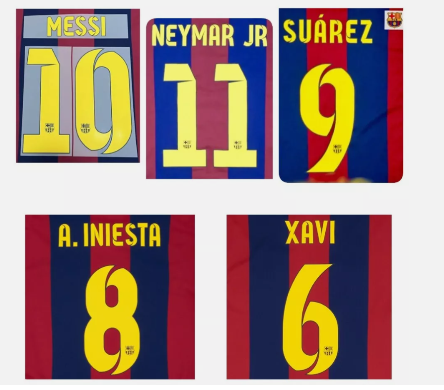 Barcelona Choose own 2014-2015 Home nameset player size football shirt