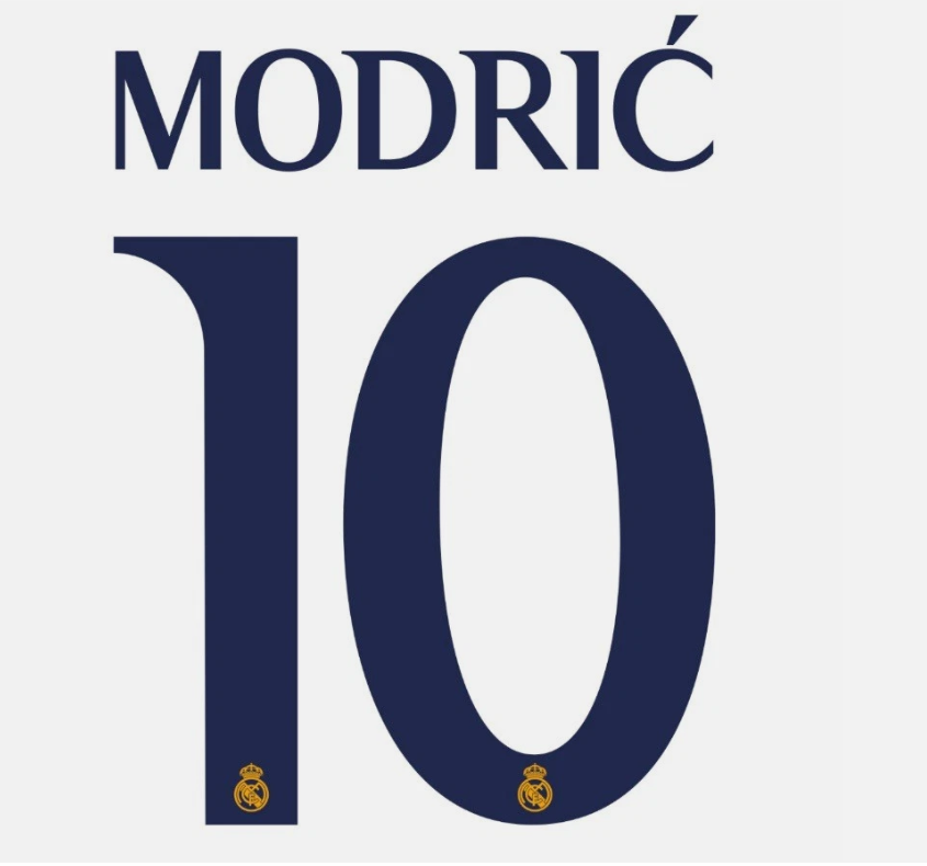 Modric #10 2024-2025 Home Real Madrid Player Size Nameset UK stock