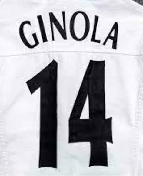 GINOLA #14 Spurs Newcastle 1997-2003 Player Size CL black Nameset UK STOCK