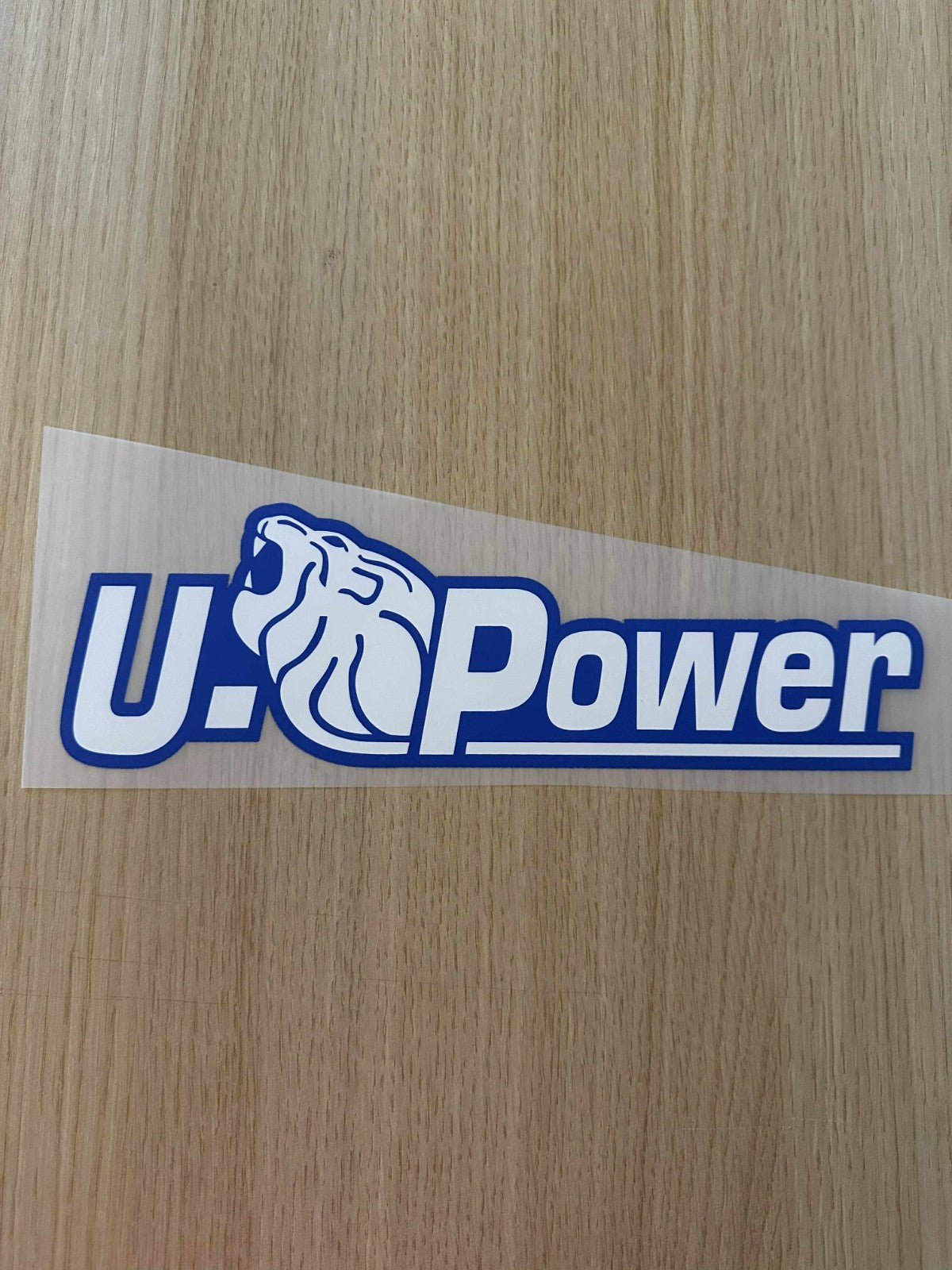 U Power Inter Milan 2023-24 Sponsor Patch White PLASTIC Repro for Football Shirt