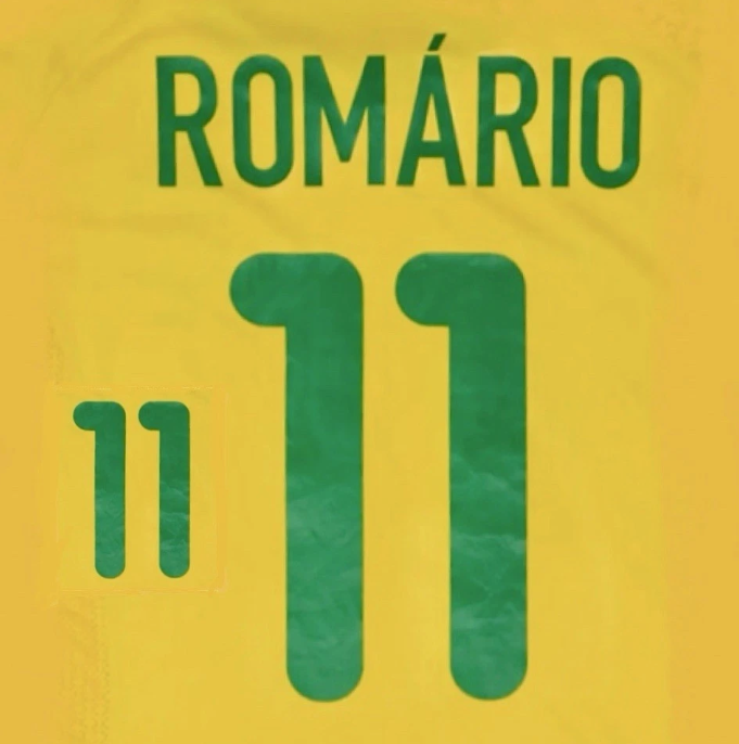 Romario #11 Brazil Brasil 2000 Home Player Size Nameset UK stock Football