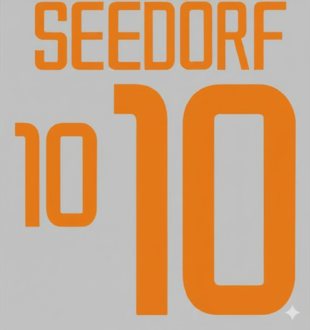 Seedorf #10 Holland 2002-2004 choose Away Player Size Nameset Football