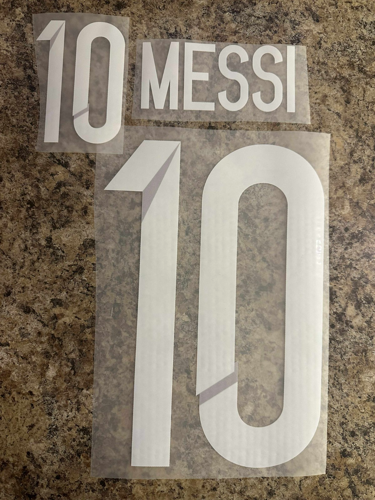Messi #10 Argentina 2014 Player Size Nameset UK stock Away WC