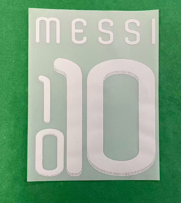 MESSI 10 ARGENTINA WORLD CUP 2010 AWAY PLAYER SIZE NAMESET