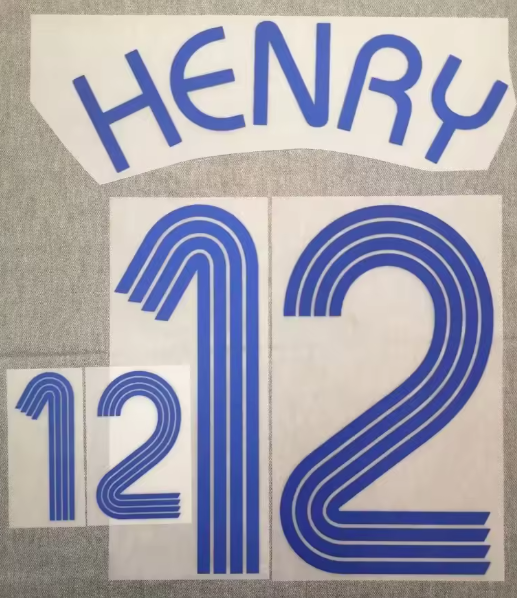 HENRY FRANCE WORLD CUP 2006 AWAY PLAYER SIZE BLUE NAMESET