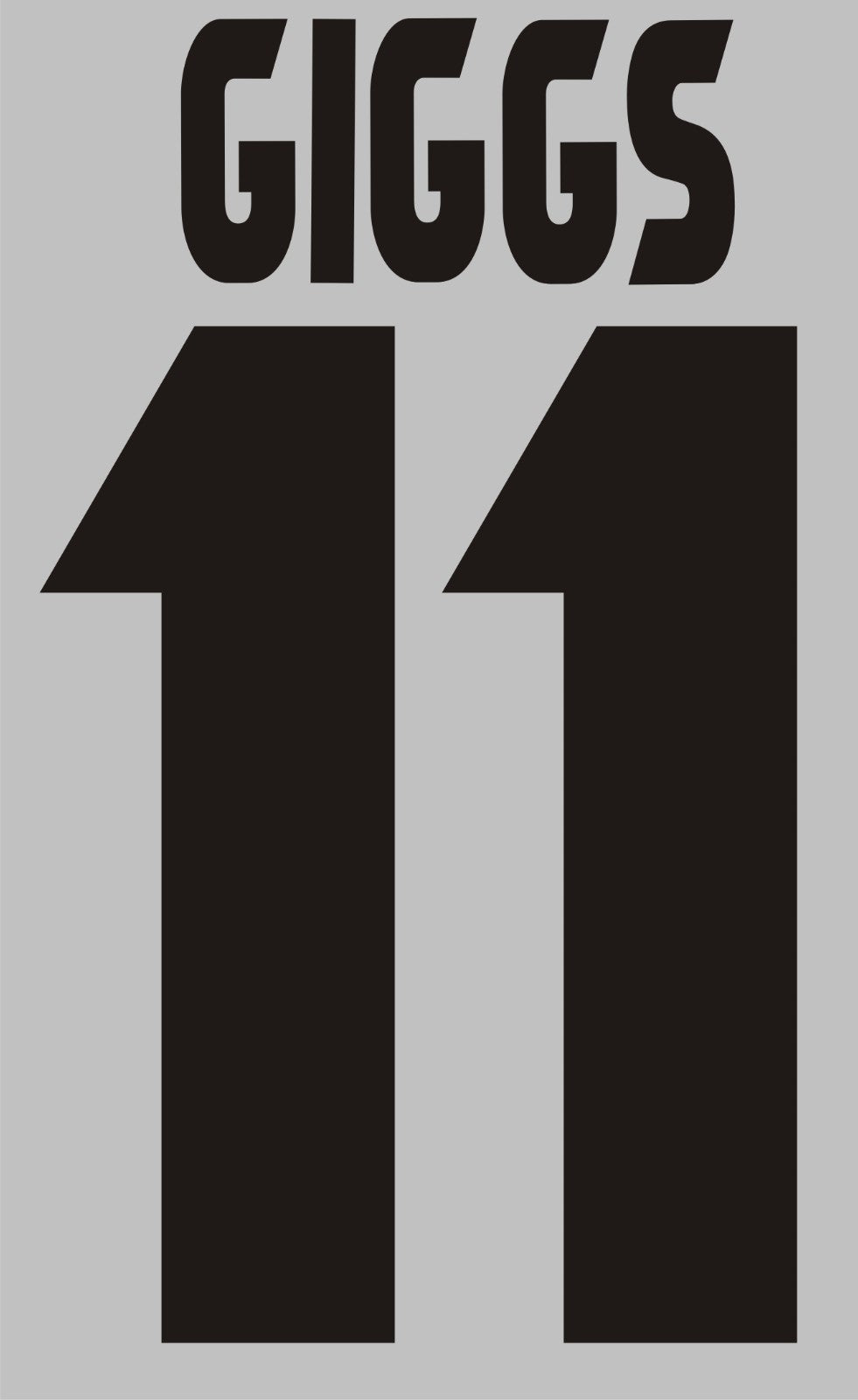 Giggs #11 1998-2000 Manchester United Felt Player Champions League Nameset