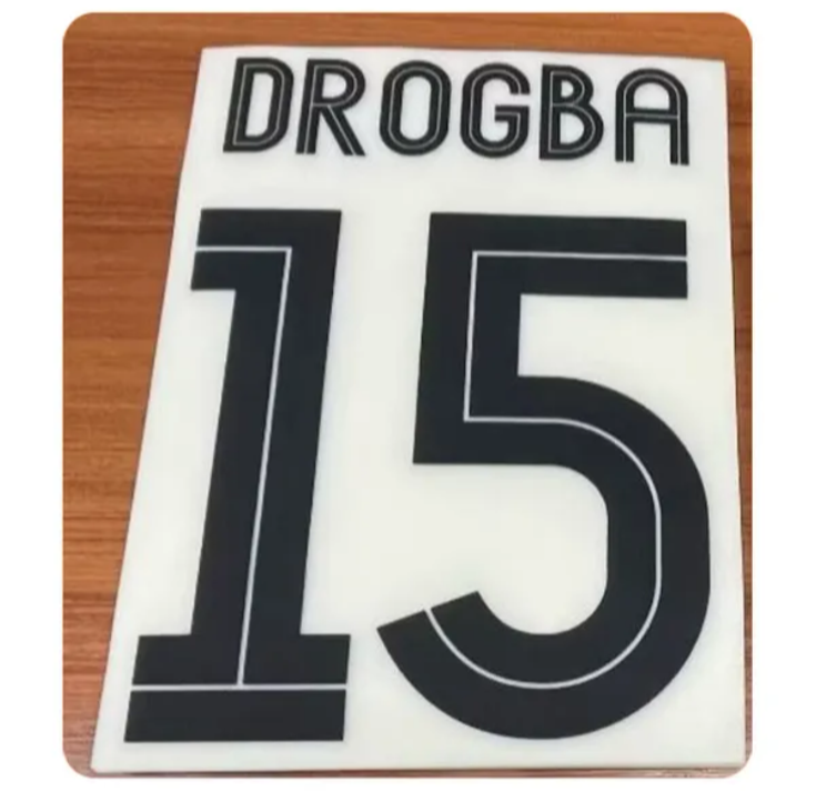 CHELSEA 2004-2005 DROGBA 15 BLACK PLAYER SIZE