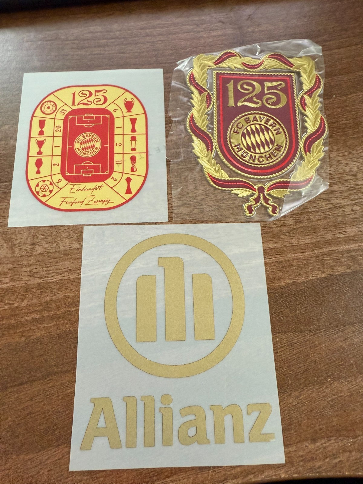 FC Bayern Munchen Munich 125 Years Anniversary Patch Badge iron on silicon